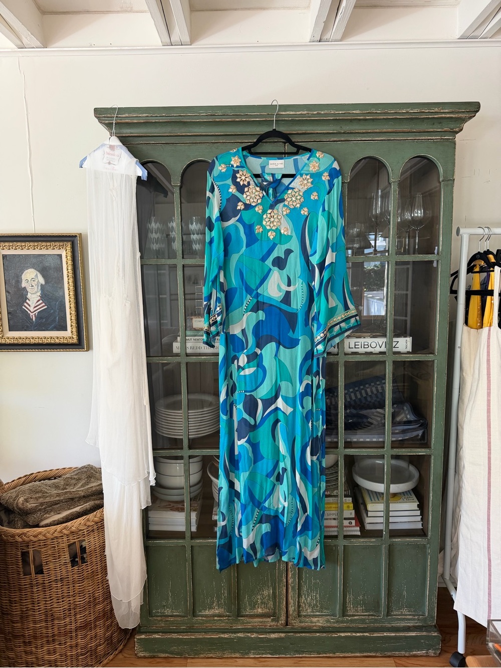 Miss June Paris Embellished Maxi Kaftan Resort Dress perfect condition!